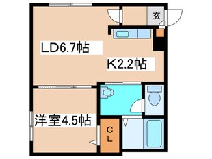 ユヌ　ポムの物件間取画像